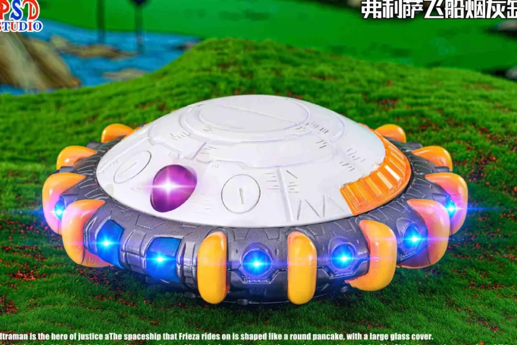 Frieza's Spaceship Ashtray with LED - Dragon Ball Resin Statue - PSD Studios