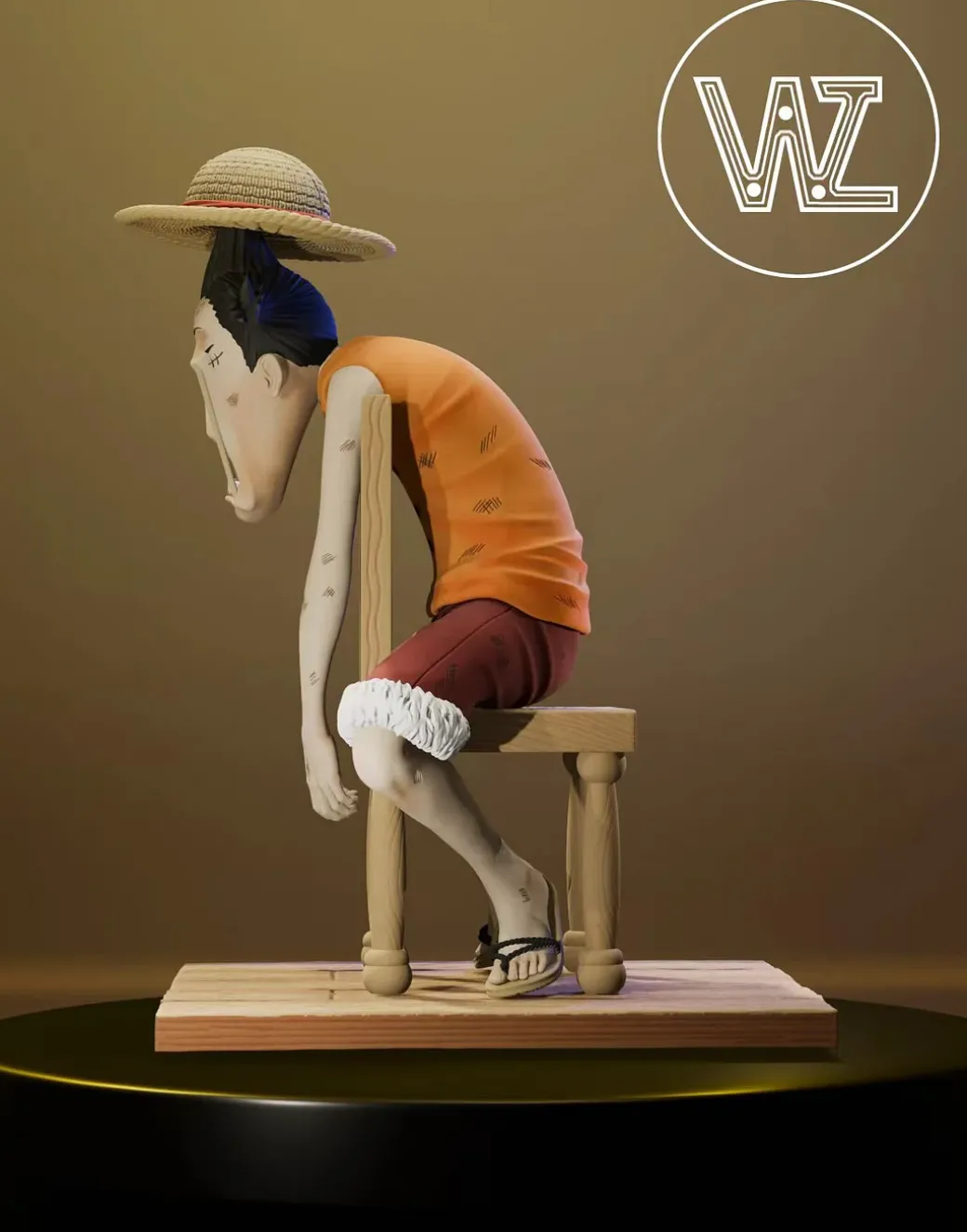 Funny Series 001 Monkey D. Luffy - ONE PIECE Resin Statue - WZ Studio