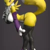 Furry Series Renamon - Digimon Resin Statue - Spirit Demon Studio
