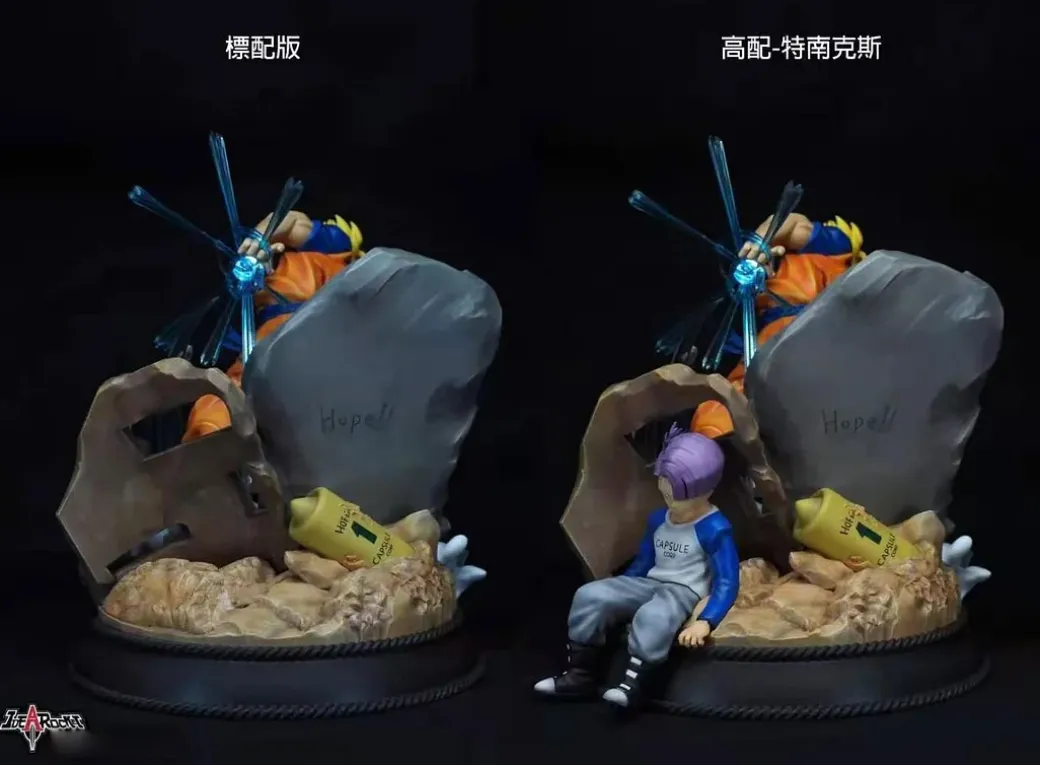 Future Son Gohan & Trunks with LED- Dragon Ball Resin Statue - Ideal Rocket Studios