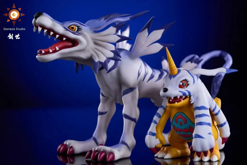 Gabumon & Garurumon - Digimon Resin Statue - Genesis-Studio