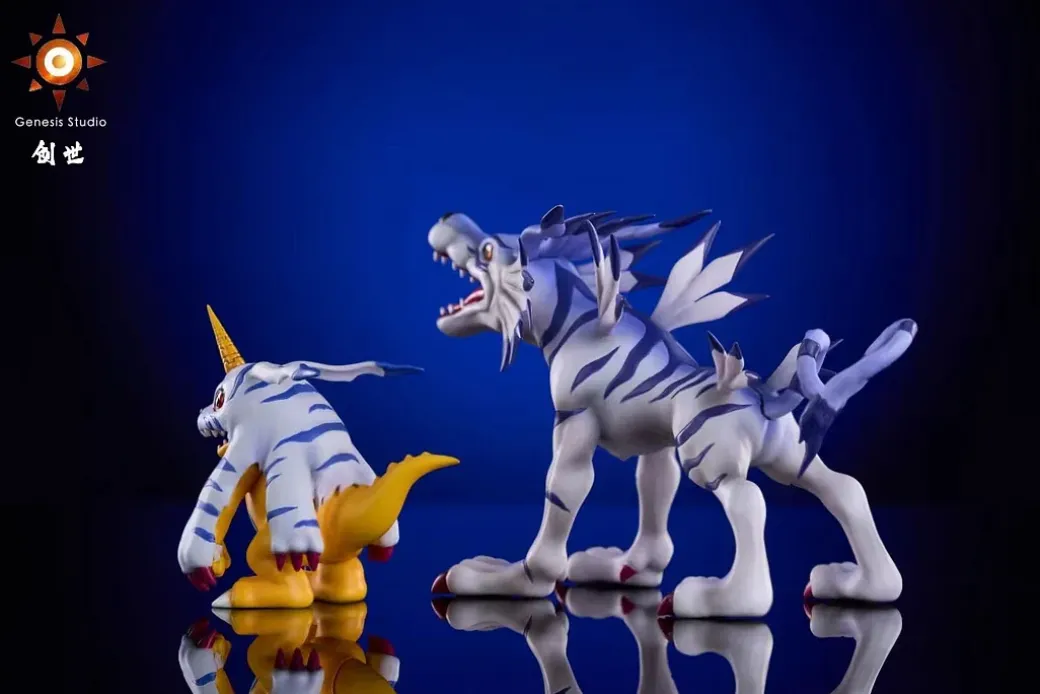 Gabumon & Garurumon - Digimon Resin Statue - Genesis-Studio