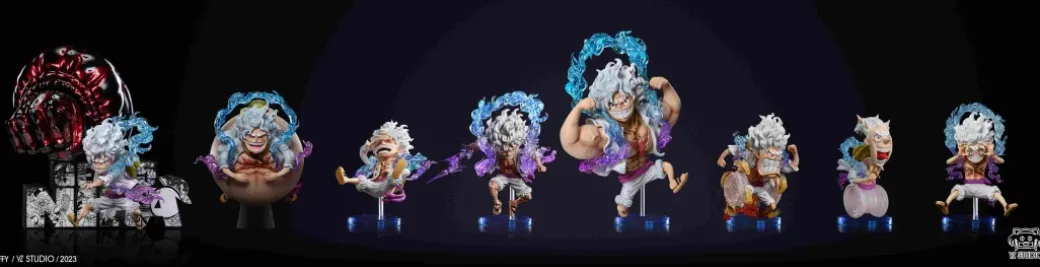 Gear 5 Rubber Rubber Monkey God Gun Nika Monkey D. Luffy - ONE PIECE Statue - YZ Studios