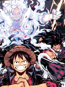 Gear 5 Sun God Nika Luffy & Gear 4 JoyBoy/Monkey D. Luffy Decorative Painting - ONE PIECE Decorative Painting - Xingkong Studio