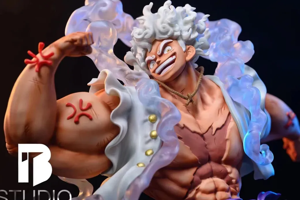 Gear Fifth Awakening Muscle Man Sun God Nika Luffy - ONE PIECE Resin Statue - BT Studios