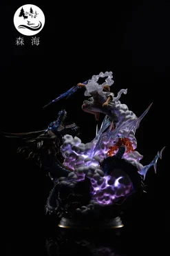 Gear Fifth Nika Luffy vs Kaido with LED - ONE PIECE Resin Statue - SenHai Studio