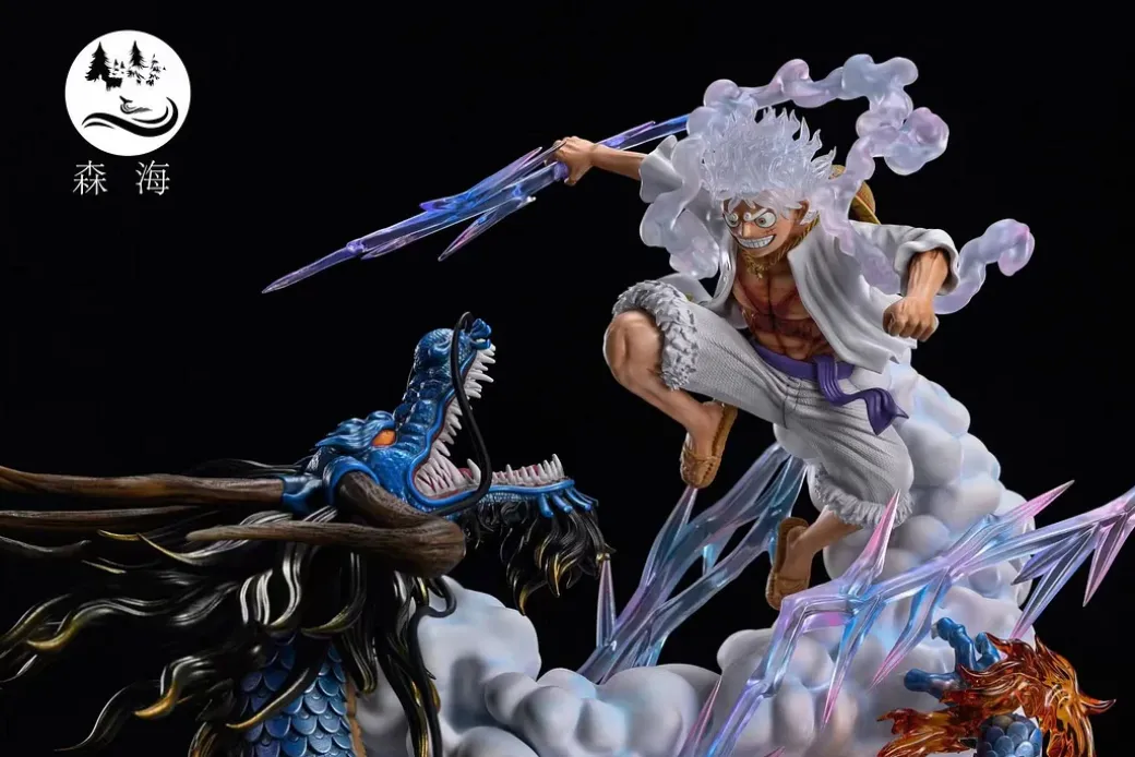 Gear Fifth Nika Luffy vs Kaido with LED - ONE PIECE Resin Statue - SenHai Studio