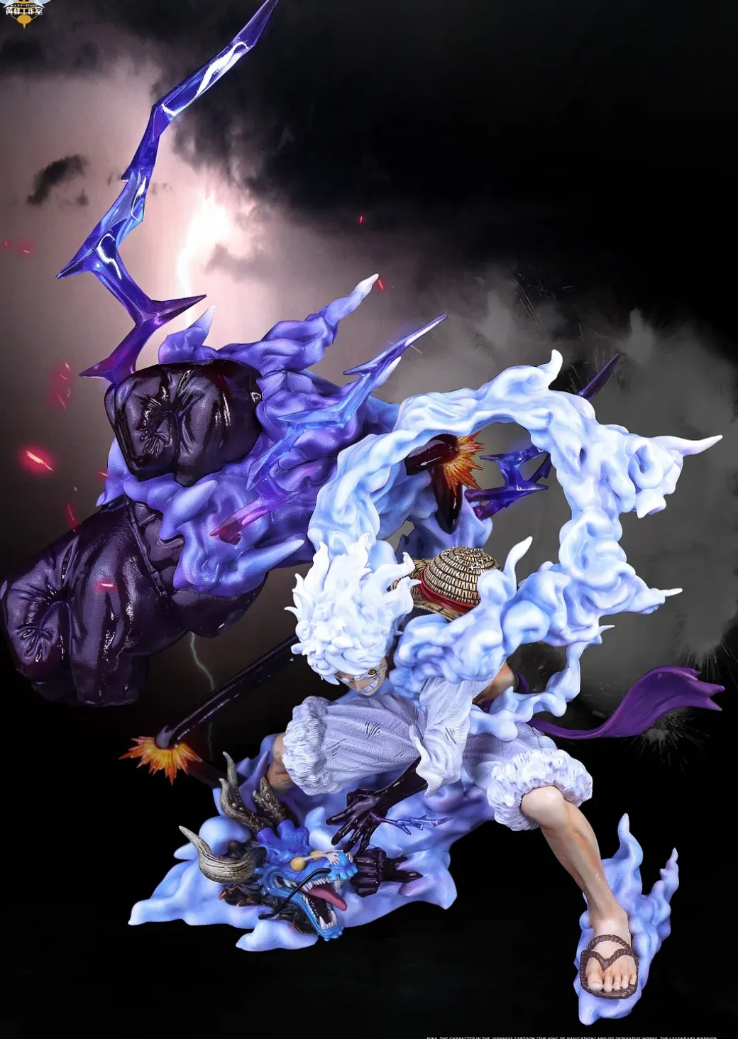 Gear Fifth Sun God Nika Luffy Beat Kaido with LED - ONE PIECE Resin Statue - WASP Studios