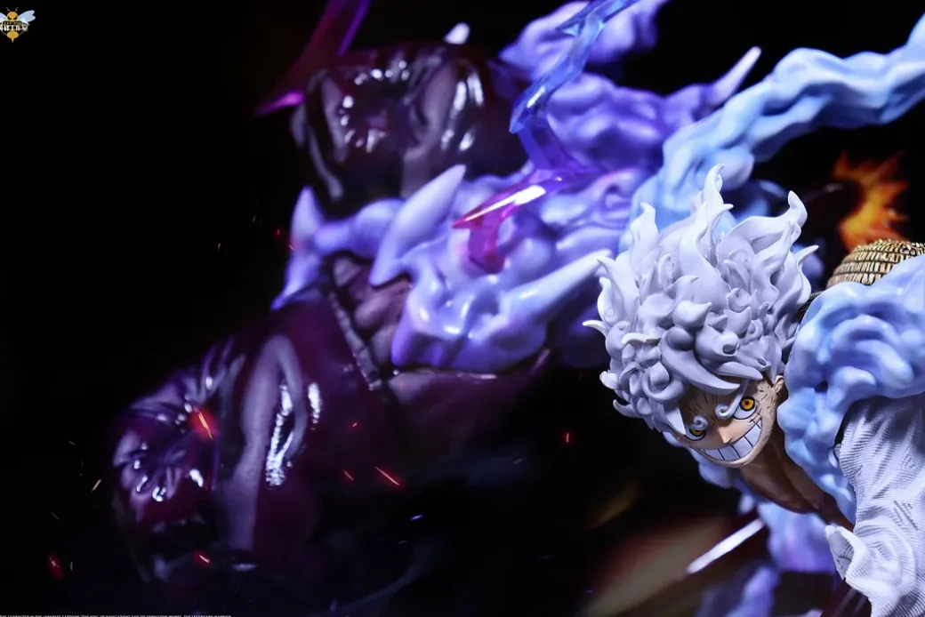 Gear Fifth Sun God Nika Luffy Beat Kaido with LED - ONE PIECE Resin Statue - WASP Studios
