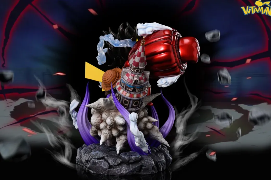Gear Fourth Monkey D. Luffy Cosplay Pikachu - Pokemon ONE PIECE Resin Statue - Vitamin Studios