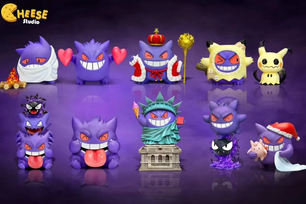 Gengar Cosplay Statue of Liberty - Pokemon Resin Statue - CHEESE Studio