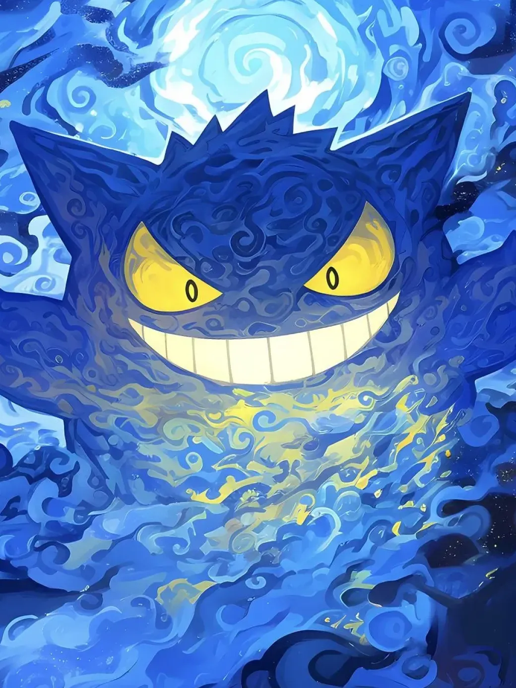 Gengar in Mist Decoration Painting - Pokemon - Xingkong Studio