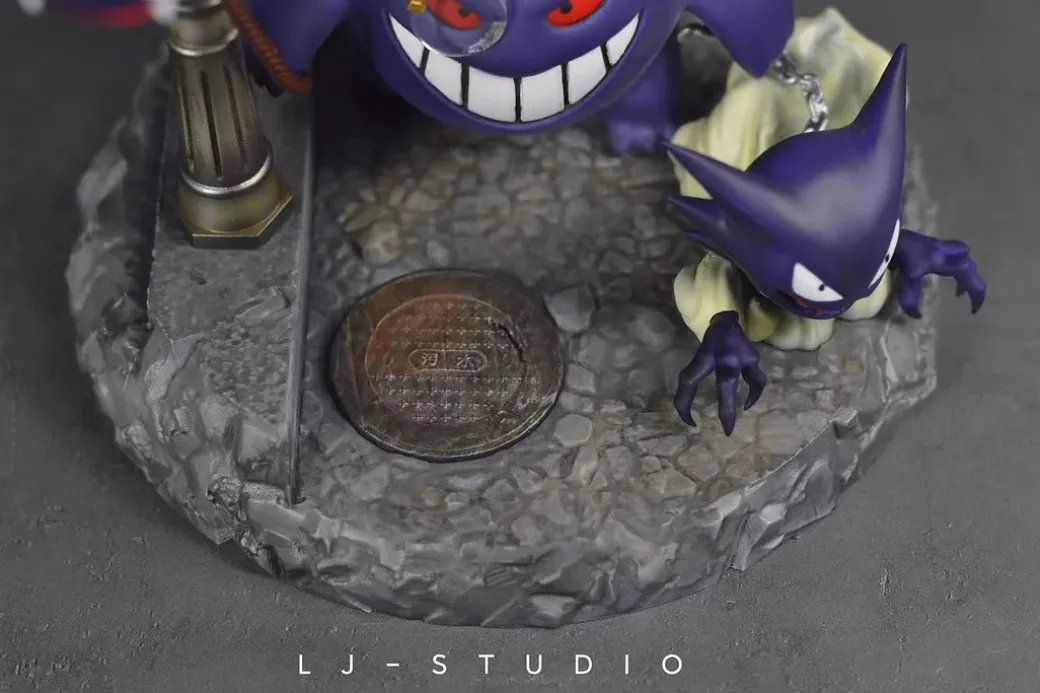 Gengar Vicious Dog Balloon With LED- Pokemon Resin Statue - LJ Studios