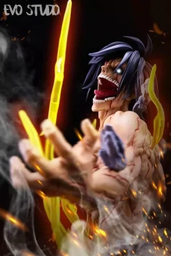 Giant Eren Yeager Half-Portrait - Attack on Titan Resin Statue - EVO Studios