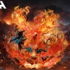 Gigantamax Charizard Family with LED - Pokemon Resin Statue - AH-Studio