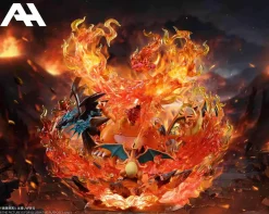 Gigantamax Charizard Family with LED - Pokemon Resin Statue - AH-Studio