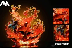 Gigantamax Charizard Family with LED - Pokemon Resin Statue - AH-Studio