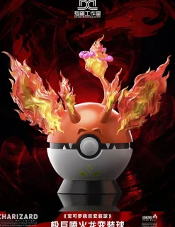 Gigantamax Charizard Pokeball - Pokemon Resin Statue - DaoDan Studio
