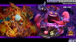 Gigantamax Gengar with LED - Pokemon Resin Statue - Crescent-Studios