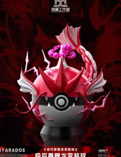Gigantamax Gyarados Pokeball - Pokemon Resin Statue - DaoDan Studio