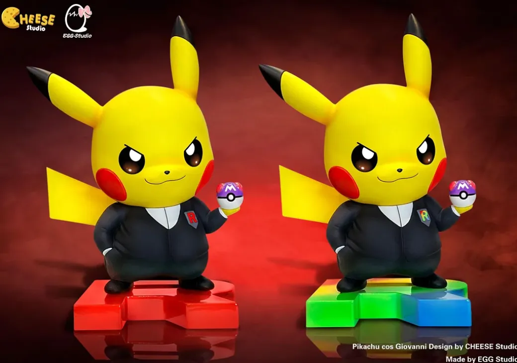 Giovanni Cosplay Pikachu - Pokemon Resin Statue - CHEESE Studio