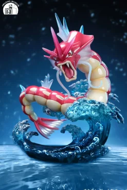 GK & 1/20 Scale World Zukan Hyper Beam Gyarados with LED - Pokemon Resin Statue - Amazing Museum Studio