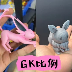 GK Scale Pokemon Ecological Landscape Series Eevee Family Hot Springs with LED - Pokemon Resin Statue - TiaoTiao Hall Studio