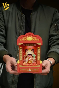 God of Wealth Meowth with LED - Pokemon Resin Statue - VS Studios