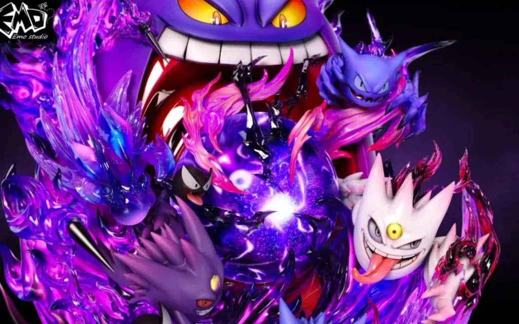 Graduation Statue Series 004 Gengar & Special Bonus Cleffa - Pokemon Resin Statue - EMO.Studio
