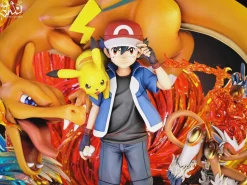 Graduation Statue Series 001 Ash Ketchum with LED - Pokemon Resin Statue - EMO.Studio