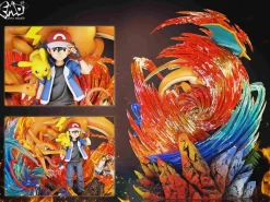 Graduation Statue Series 001 Ash Ketchum with LED - Pokemon Resin Statue - EMO.Studio