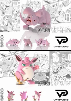Granbull & Wigglytuff - Pokemon Resin Statue - VP Studio