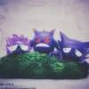 Grass Trio Ver. Gengar Family - Pokemon Resin Statue - sun Studio