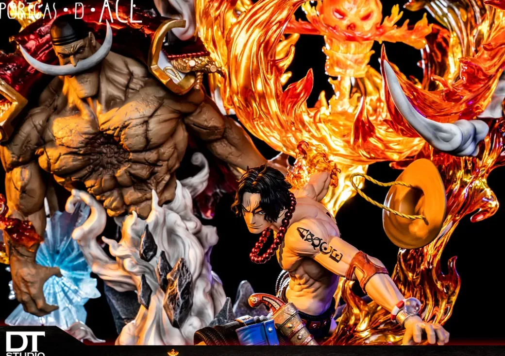 Great Flame Commandment: Flame Emperor, Portgas D. Ace with LED - ONE PIECE Resin Statue - DT-Studios
