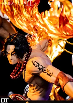 Great Flame Commandment: Flame Emperor, Portgas D. Ace with LED - ONE PIECE Resin Statue - DT-Studios