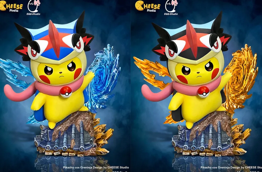 Greninja Cosplay Pikachu - Pokemon Resin Statue - CHEESE Studio