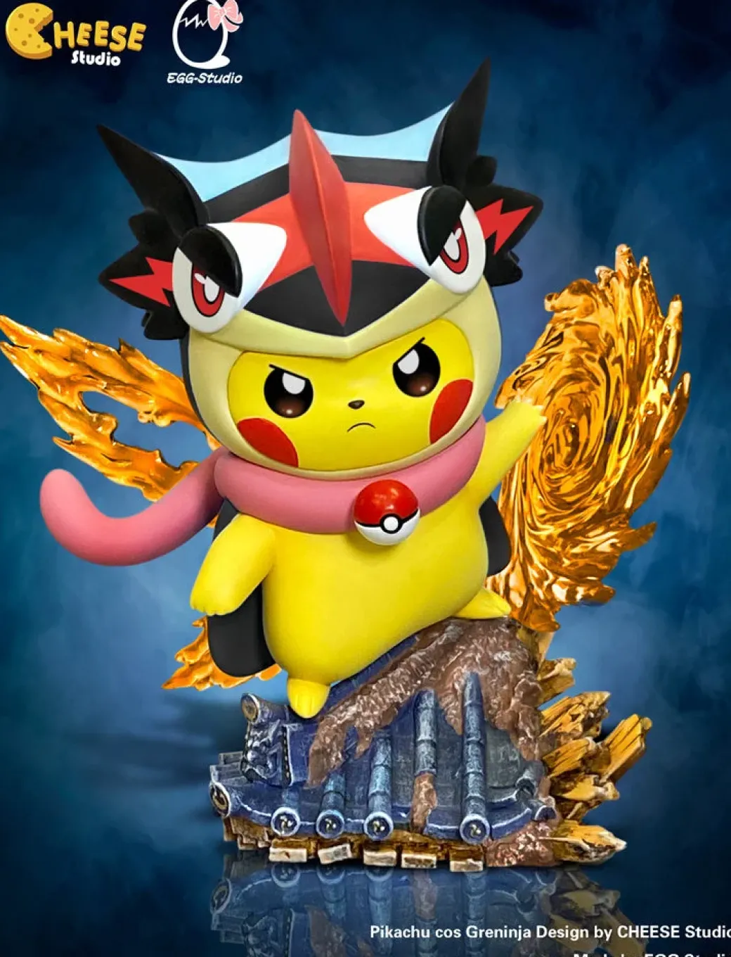 Greninja Cosplay Pikachu - Pokemon Resin Statue - CHEESE Studio