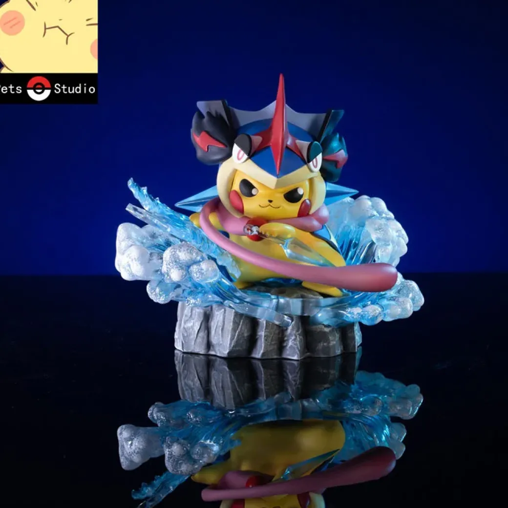 Greninja Cosplay Pikachu - Pokemon Resin Statue - Pets Studio