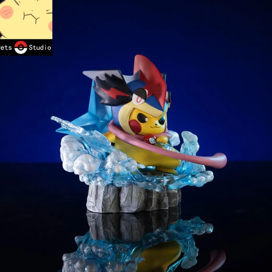 Greninja Cosplay Pikachu - Pokemon Resin Statue - Pets Studio