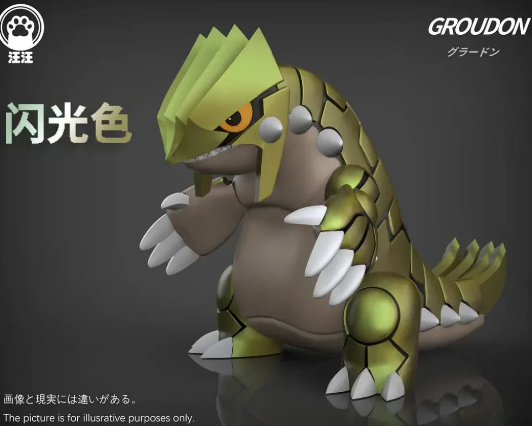 Groudon - Pokemon Resin Statue - Wang Wang Studio