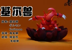 Guilmon - Digimon Resin Statue - BaiLong Studio
