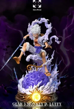 Gum-Gum Fruit & Sun God Nika Monkey D. Luffy with LED - ONE PIECE Resin Statue - Devil Rans Studio