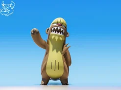 Gumshoos & Bewear & Machoke - Pokemon Resin Statue - NiuZi Studio