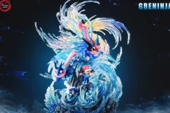 GX Evolution Series Ash Ketchum & Greninja Family - Pokemon Resin Statue - Fantasy Studios