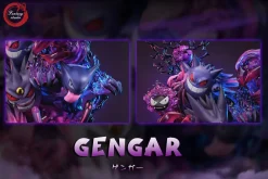 GX Evolution Series Gengar Family with LED - Pokemon Resin Statue - Fantasy Studios