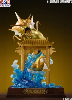 Gyarados Leaping Over Gate - Pokemon Resin Statue - PSD Studios