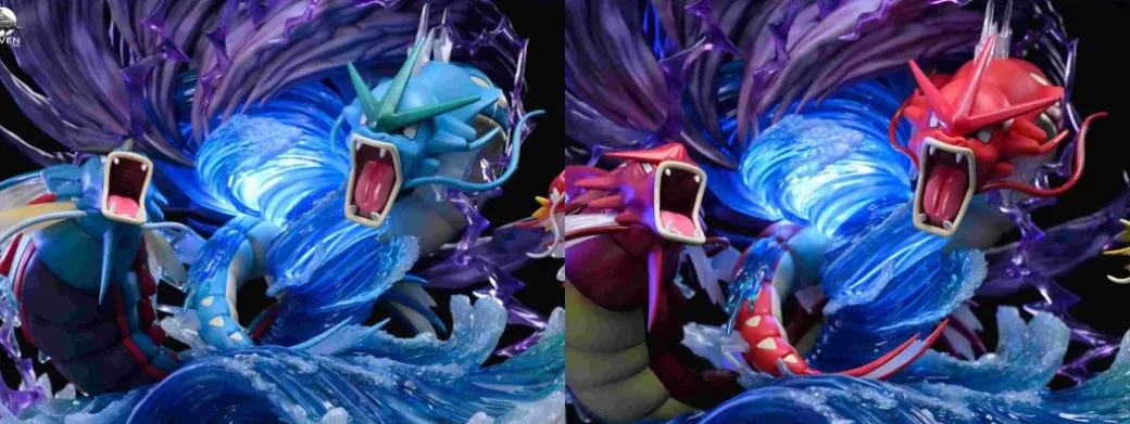 Gyarados Waterspout - Pokemon Resin Statue - RAVEN Studio
