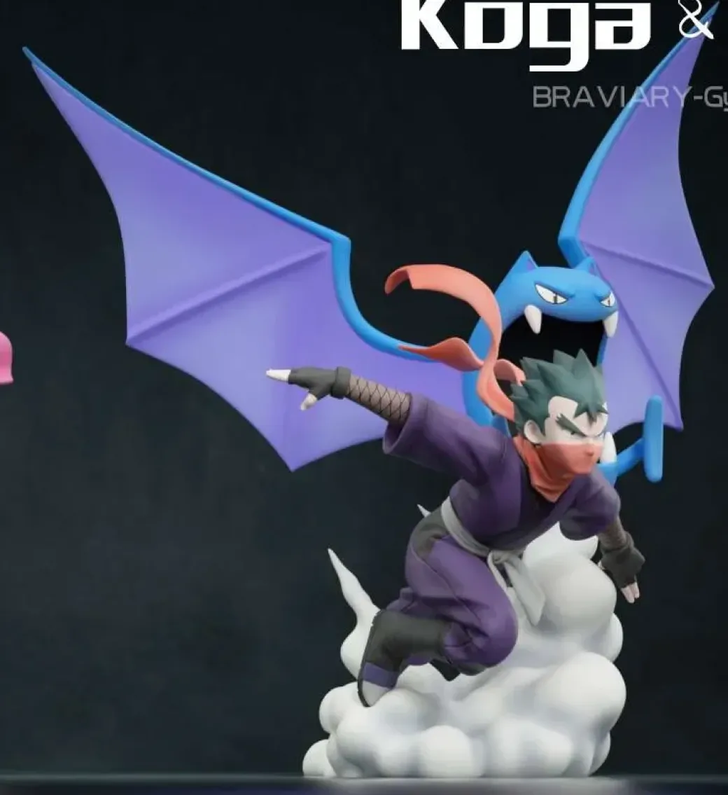Gym Series Fuchsia Gym Koga Set & Janine Set - Pokemon Statue - Braviary Studio