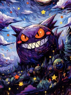 Halloween Festival Gengar Decorative Painting - Pokemon - Xingkong Studio