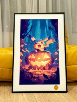 Halloween Pikachu Decorative Painting - Pokemon - Xingkong Studio